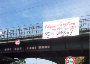 banner polizeigesetz stoppen